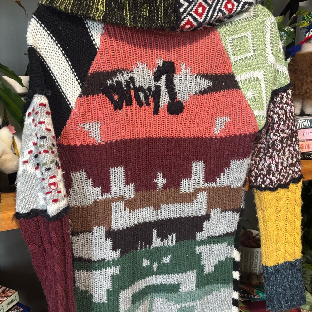 Desigual Women's Multicolor Patchwork Cardigan Sw… - image 4